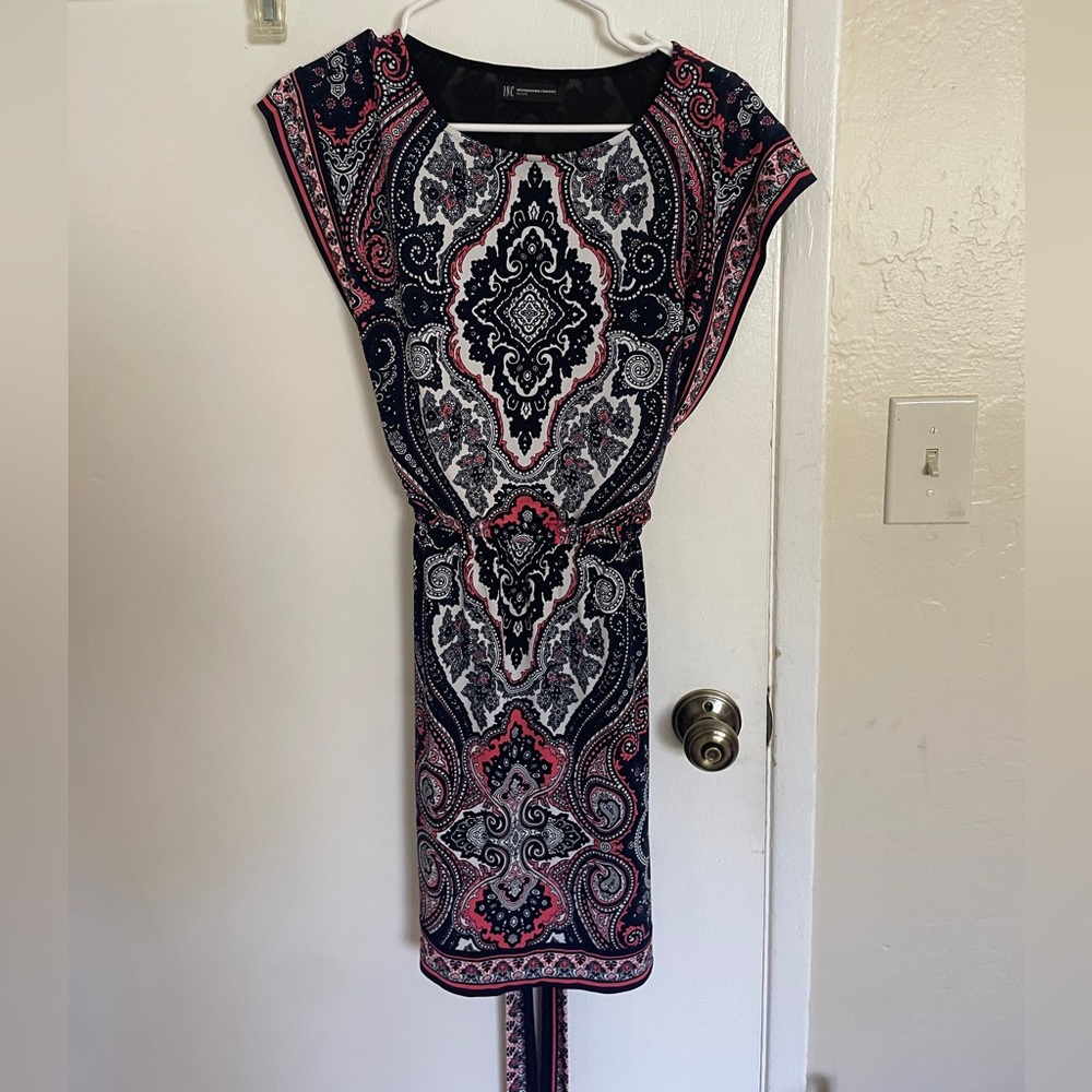INC International Concepts Paisley Dress with Dolman Sleeves